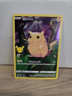 Pokemon TCG Pikachu 005/025 Celebrations 25th Anniversary Stamped Holo Rare NM - Image 1