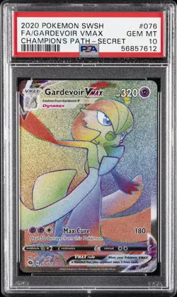 2020 POKEMON SWORD & SHIELD CHAMP'S PATH SECRET FULL ART/GARDEVOIR VMAX PSA 10 - Image 1