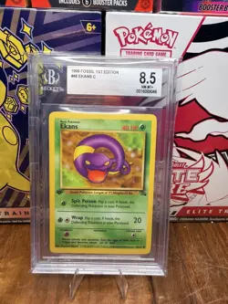 Pokemon TCG EKANS 1ST EDITION 46/62 FOSSIL 1999 WOTC VINTAGE Graded Beckett 8.5 - Image 1