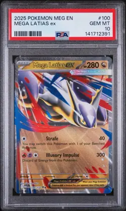 2025 POKEMON MEG EN-MEGA EVOLUTION #100 MEGA LATIAS EX PSA 10 - Image 1