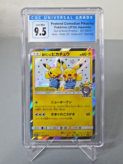 Pokemon Pretend Comedian Pikachu 407/SM-P Holo Japanese Center Promo CGC 9.5 - Image 1