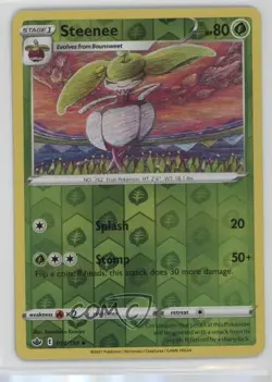 Steenee Reverse Foil Pokemon Sword & Shield Chilling Reign #014 - Image 1