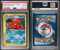 2003 POKEMON AQUAPOLIS #H20 OCTILLERY HOLO PSA 8 LOW POP 149 - Image 3