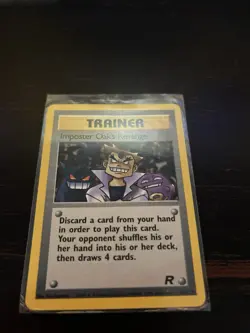 Pokemon Imposter Oak's Revenge Trainer Team Rocket 1st Edition Rare 76/82 WOTC - Image 1
