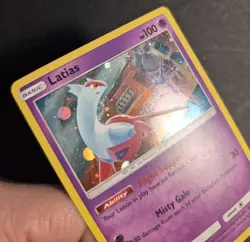 Pokemon Latias & Latios SM Black Star Promo CosmoHolo SM87&SM88 1 Swirl Each - Image 3