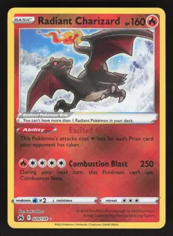 Radiant Charizard 020/159 Pokemon TCG Crown Zenith NM - Image 1
