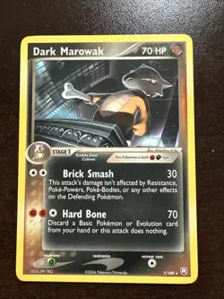 Dark Marowak 7/109 Non-holo Pokemon TCG Theme Deck Exclusive (surface Scratch) - Image 1
