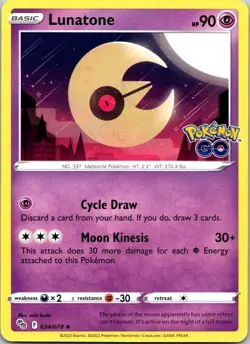Lunatone - 034/078 - Pokemon GO - Regular - Image 1