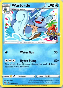 Wartortle - 016/078 - Pokemon GO - Regular - Image 1