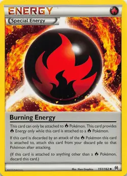 BURNING ENERGY 151/162 UC BREAKTHROUGH POKEMON HP - Image 1