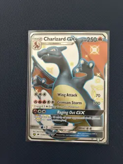 Pokemon TCG Charizard GX Hidden Fates Holo Full Art Ultra Rare Card SV49/SV94 - Image 1