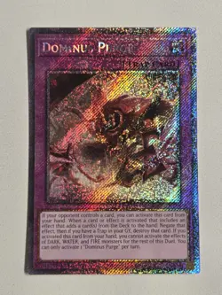 Dominus Purge (PSR) RA05-EN150 Platinum Secret Rare Yugioh Rarity Collection 5 - Image 2