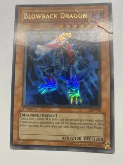 Yugioh Blowback Dragon Ultra Rare 1st Edition AST-EN022 HP Damaged - Image 1