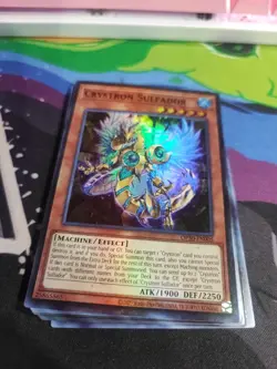 YuGiOh Crystron Sulfador OP30-EN005 Super Rare Nm in han7d - Image 1