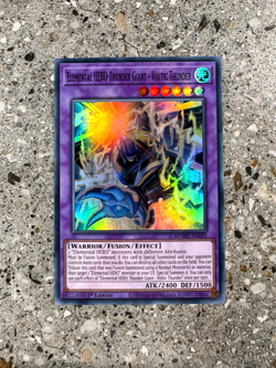 Yugioh TCG Elemental HERO Thunder Giant - Voltic Thunder MZMU-EN029 Super 1st Ed - Image 1