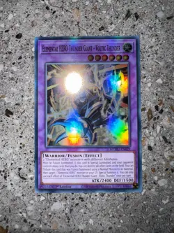 Yugioh TCG Elemental HERO Thunder Giant - Voltic Thunder MZMU-EN029 Super 1st Ed - Image 3