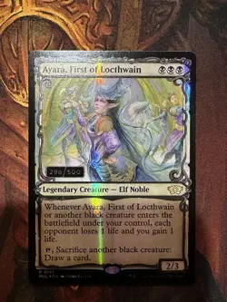 MTG: Multiverse Legends Ayara First of Locthwain 298/500 Serialized Foil NM! - Image 1