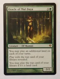 MTG - Oracle of Mul Daya - Zendikar 172/249 - Regular Rare - Land Typal - Image 1