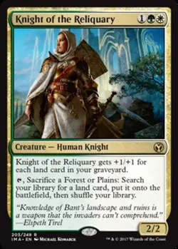 Knight of the Reliquary Light Play, English Magic the Gathering MTG Iconic Maste - Image 1