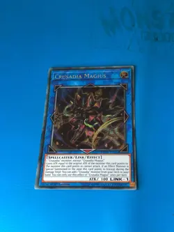 YUGIOH Secret Rare Crusadia Magius MP19-EN105 1st Edition - Image 1