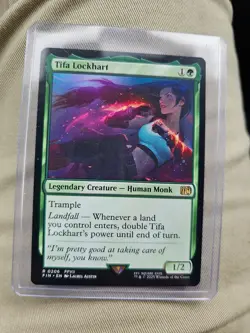 MTG Final Fantasy Prerelease - Tifa Lockhart #0206 Rainbow Foil - Image 1