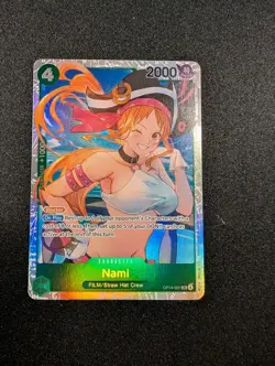 One Piece Card-Nami FILM Holo 2000 Power OP14-031 Bandai - Image 1