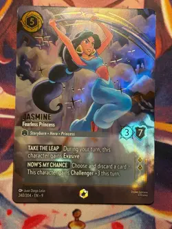 Disney Lorcana - JASMINE - Fearless Princess Enchanted Card - 240/204 FABLED - Image 1