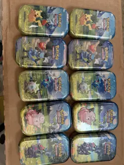 Pokemon TCG: Mega Evolution: Ascended Heroes Mini Tin 10 PACK NEW FACTORY SEALED - Image 1