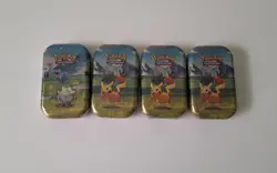 4 x Pokemon TCG Mega Evolution Ascended Heroes Mini Tin 🔥 BRAND NEW SEALED ✅ - Image 1