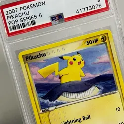 Pikachu 12/17 - Pop Series 5 - PSA 9 - Non Holo Pokemon TCG 2007 - Image 2