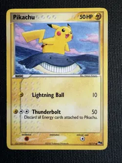 Pikachu 12/17 POP Series 5 Pokemon TCG Card 2007 - Image 1