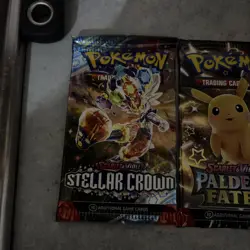 Paldean Fates Booster Bundle x 4 Plus 1 Stellar Crown English Pokemon TCG Cards - Image 1