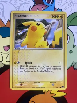 POKEMON TCG PIKACHU 13/17 NON HOLO COMMON POP SERIES 4 NM - Image 1