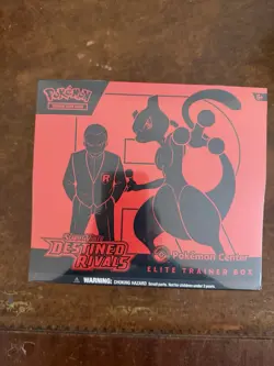 Pokemon TCG Destined Rivals Pokemon Center ETB Elite Trainer Box Sealed - Image 1