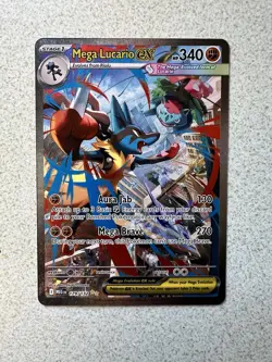 Pokemon Mega Evolution Mega Lucario EX Sir 179/132 English, Near Mint Condition - Image 1