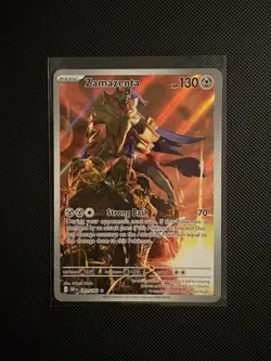 Pokemon TCG Zamazenta Destined Rivals 201/182 Illustration Rare - Image 1