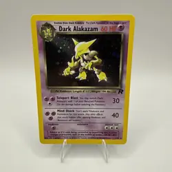 Pokemon Dark Alakazam 1/82 Team Rocket HOLO Rare - LP - Image 1
