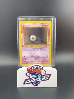 Pokemon TCG Neo Destiny Unown (Q) 59/105 1st Edition NM+ - Image 1