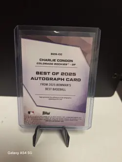 2025 Bowman's Best - Best of 2025 Autographs Charlie Condon #B25-CC Gold... - Image 2