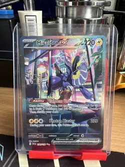 Pokemon TCG Miraidon EX Scarlet Violet Base Set Card 244/198 Sir NM Condition - Image 1