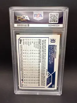 2023 Topps Chrome Logofractor Riley Greene #182 Refractor Rookie RC PSA 10 - Image 2