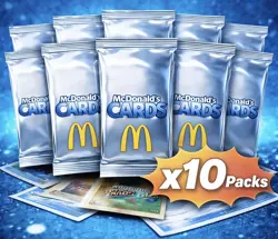10 x McDonald's UK CARDS Promotion 2026 Pack of 4 Collectible Trading Cards RARE - Image 1
