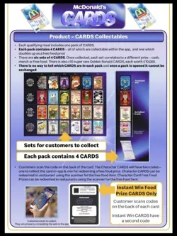 10 x McDonald's UK CARDS Promotion 2026 Pack of 4 Collectible Trading Cards RARE - Image 5