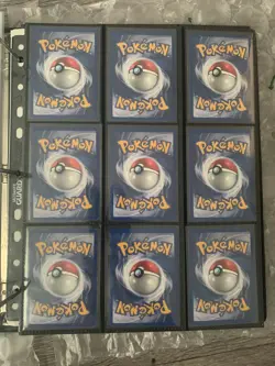 Pokemon TCG Team Rocket Non-Holo Full Set NM-LP Condition + Vintage Binder - Image 5