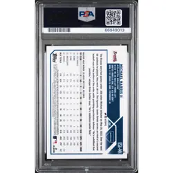 2023 Topps Chrome S/E #USA-MH Michael Harris II Sapphire Autographs PSA 10 #/199 - Image 2