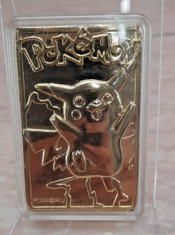 Pikachu 1999 Pokemon 23K Gold-Plated Burger King Promo Trading Card In Case - Image 3
