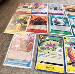 One Piece TCG Pre-Release Stamped Cards Lot Bundle (14) - Image 2