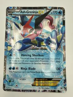 Pokemon Ash-Greninja EX XY133 Jumbo Promo Oversized Full Art Holo Rare Card 2016 - Image 1