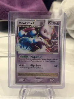 Pokemon Mewtwo TCG LV.X Holo Card 144/146 Legends Awakened - Image 1
