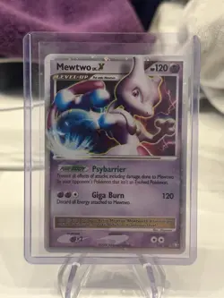 Pokemon Mewtwo TCG LV.X Holo Card 144/146 Legends Awakened - Image 2